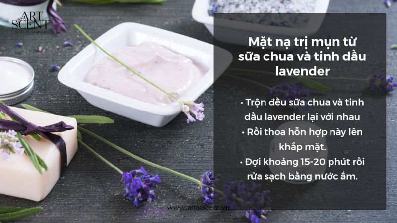 Mặt nạ trị mụn từ sữa chua và tinh dầu lavender